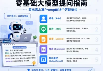 零基础大模型提问指南：写出高水准Prompt的5个万能结构